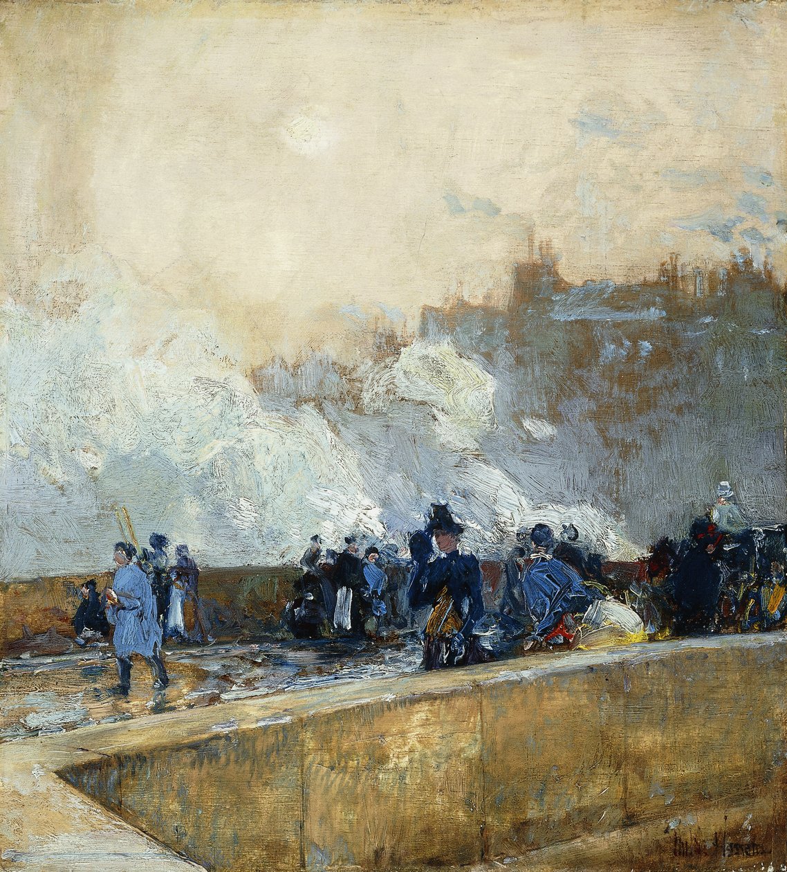 Dia de vento, Paris de Childe Frederick Hassam