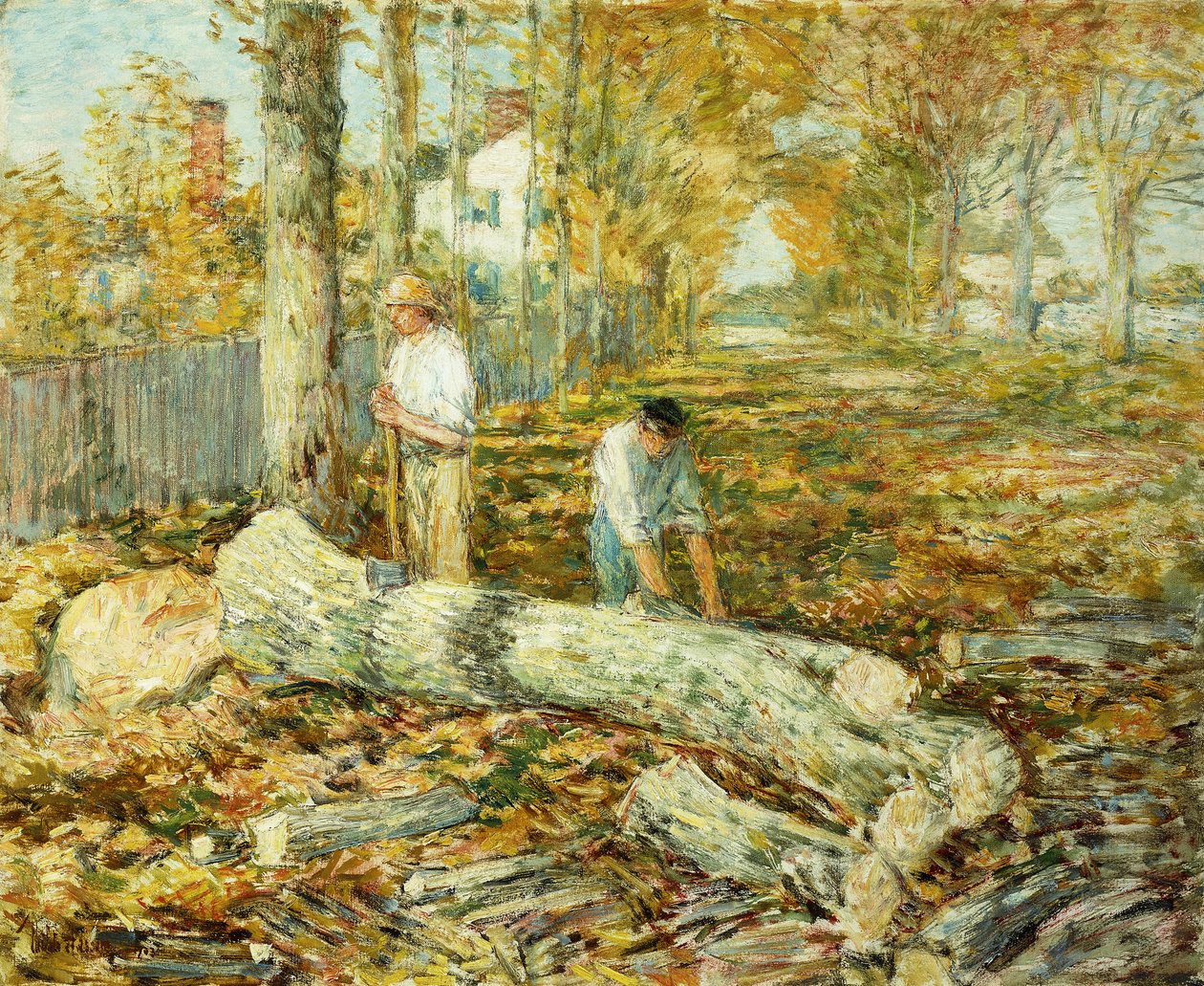 Lenhadores (O Velho Olmo) de Childe Frederick Hassam