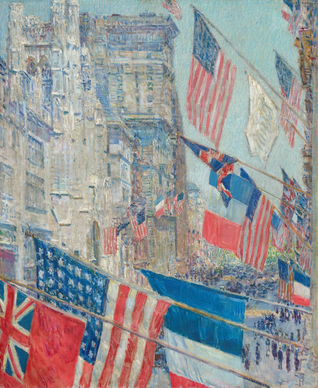Dia dos Aliados, maio de 1917 de Childe Hassam