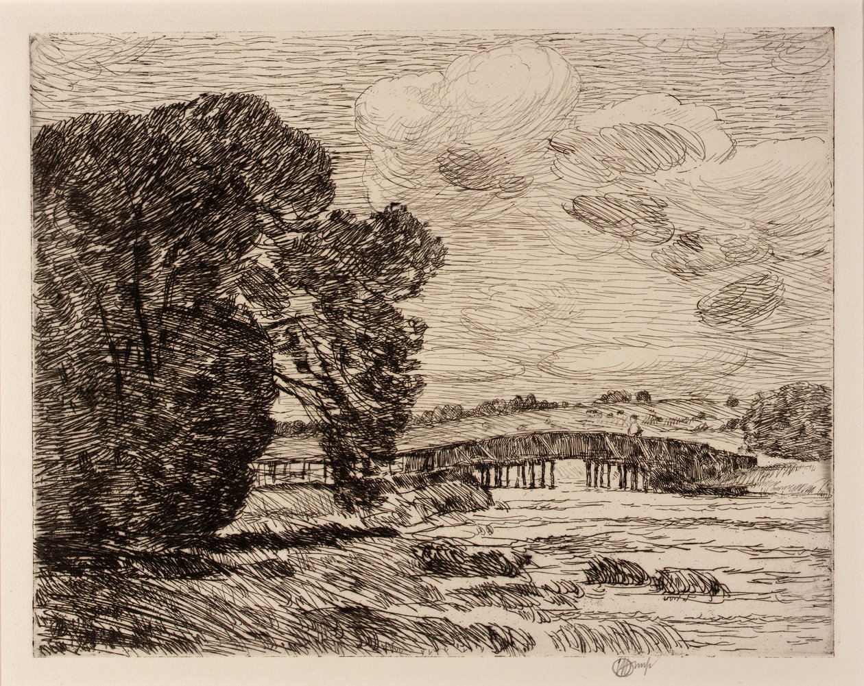 Ponte em Old Lyme de Childe Hassam