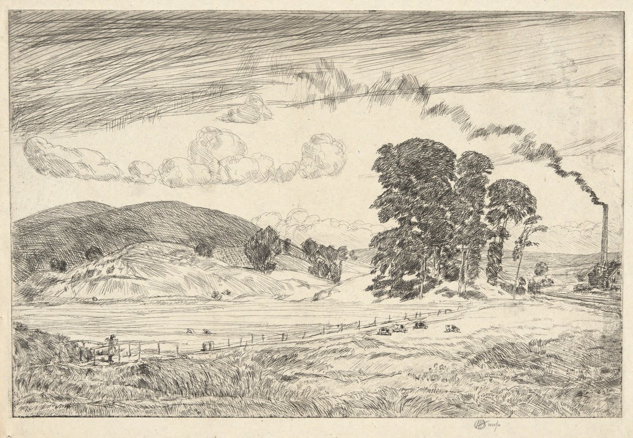 Danbury Hills, 1920 de Childe Hassam