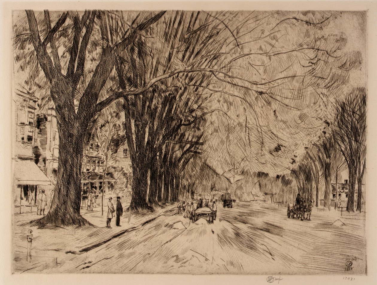 Easthampton Elms em maio de Childe Hassam