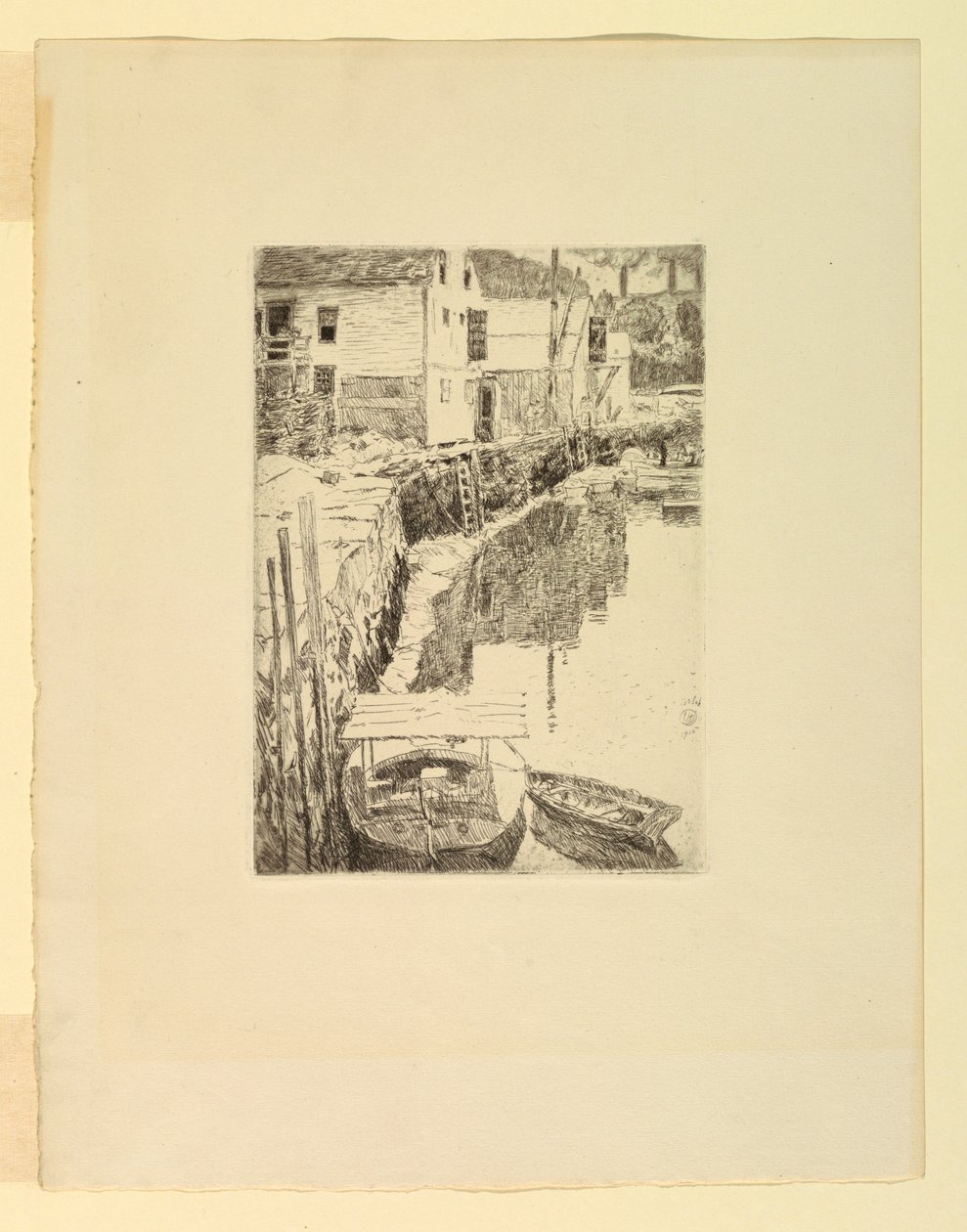 Porto: Cos Cob, Connecticut de Childe Hassam