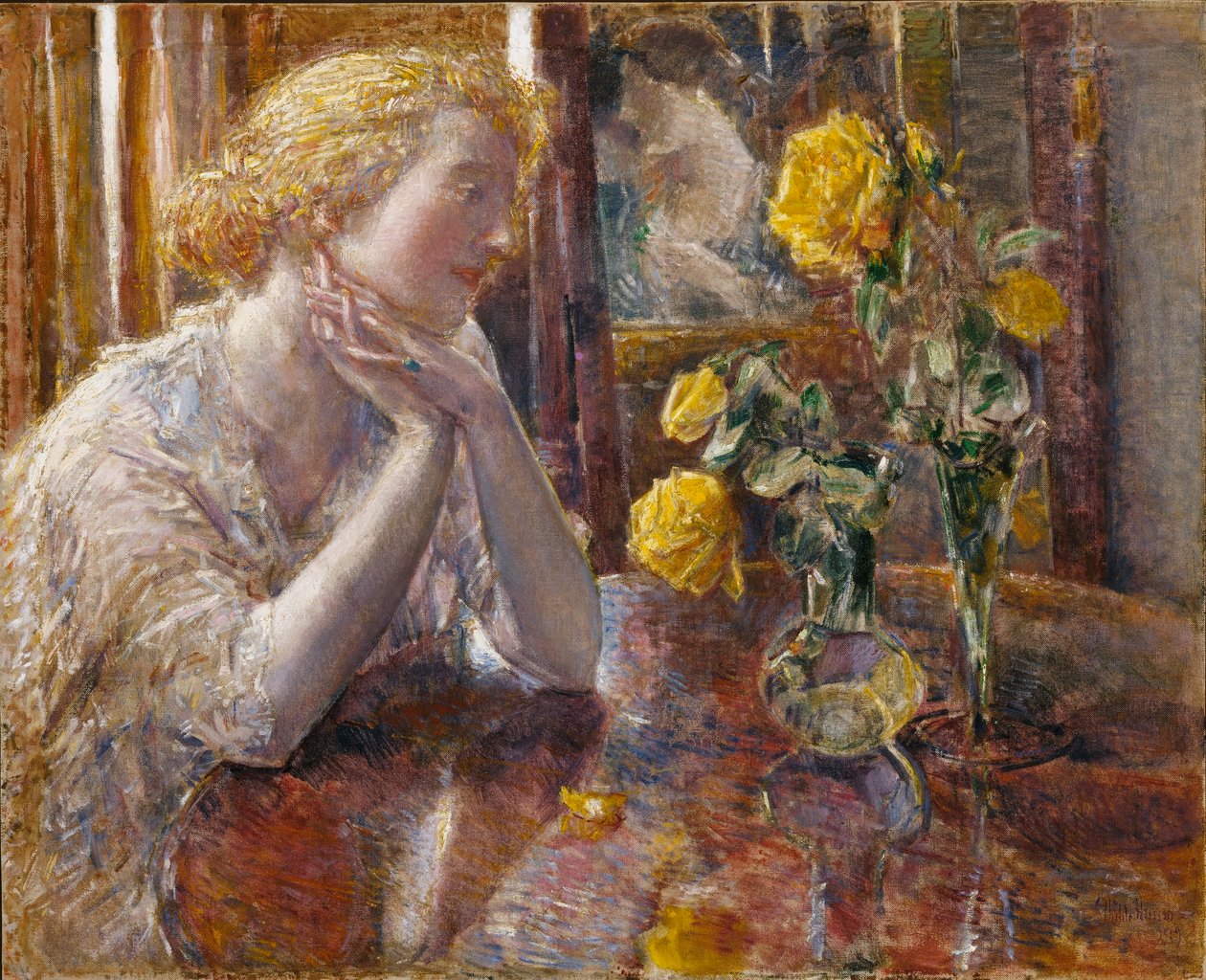 Marechal Niel Roses de Childe Hassam