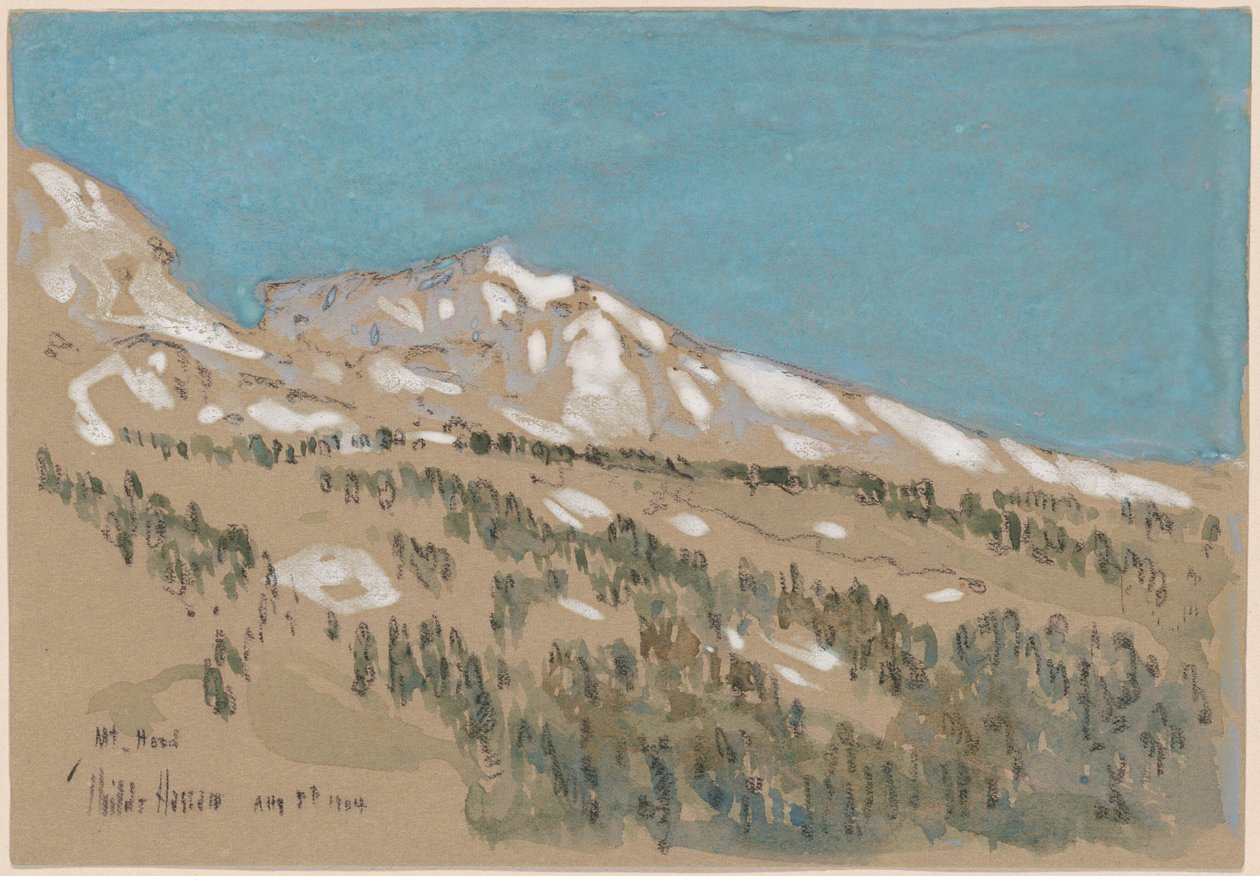 Monte Hood, Oregon de Childe Hassam