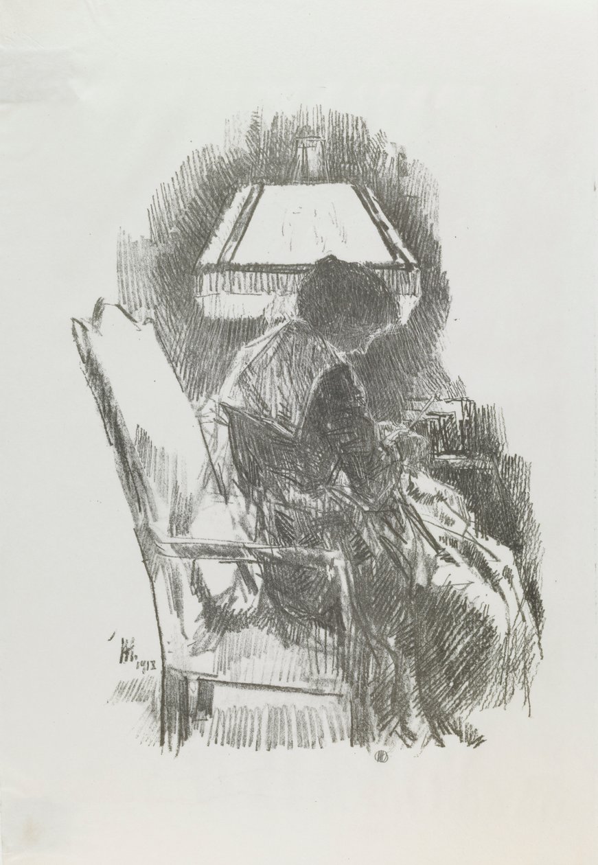 Sra. Hassam Tricô de Childe Hassam