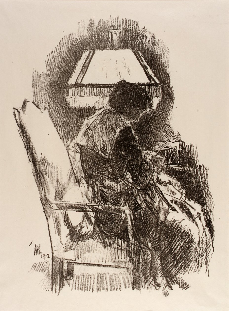 Sra. Hassam, Tricô de Childe Hassam