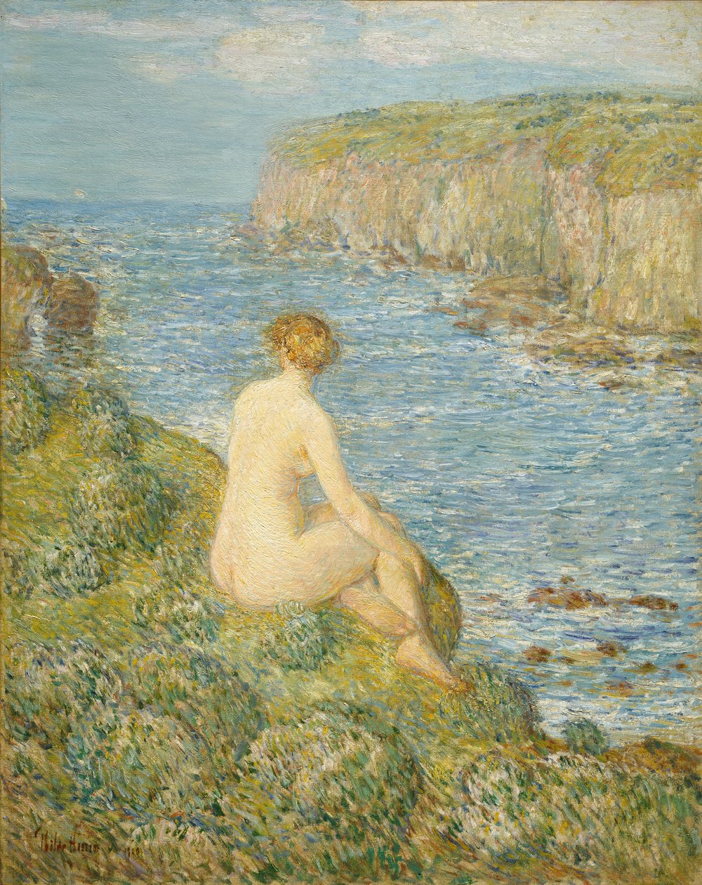 Ninfa e mar de Childe Hassam