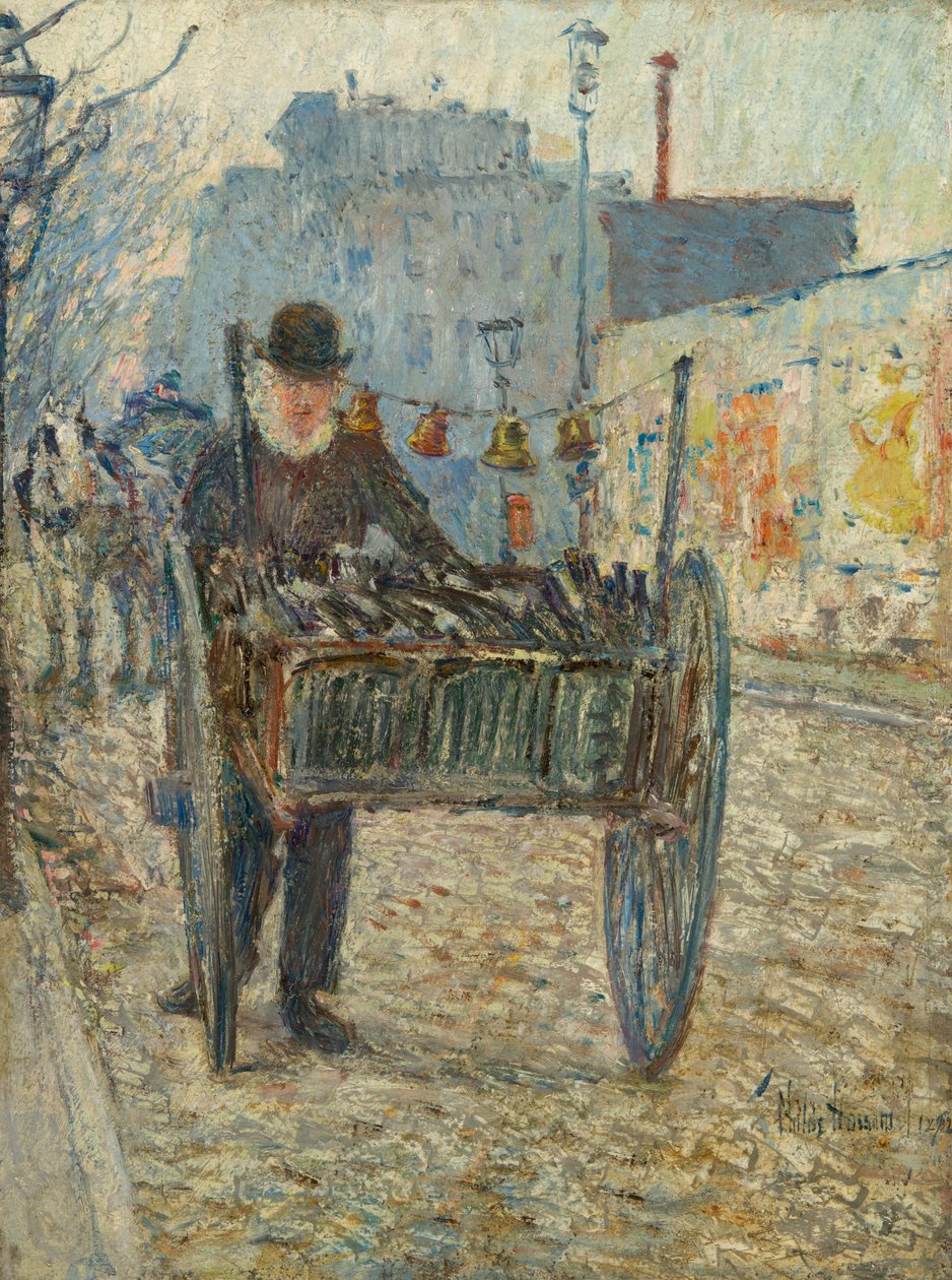 Velho apanhador de garrafas de Childe Hassam