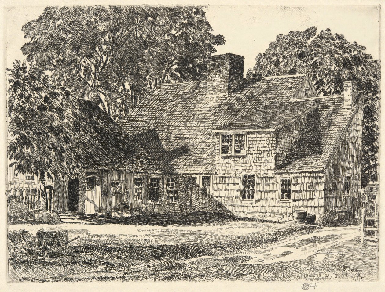 Old Dominy House, Easthampton de Childe Hassam