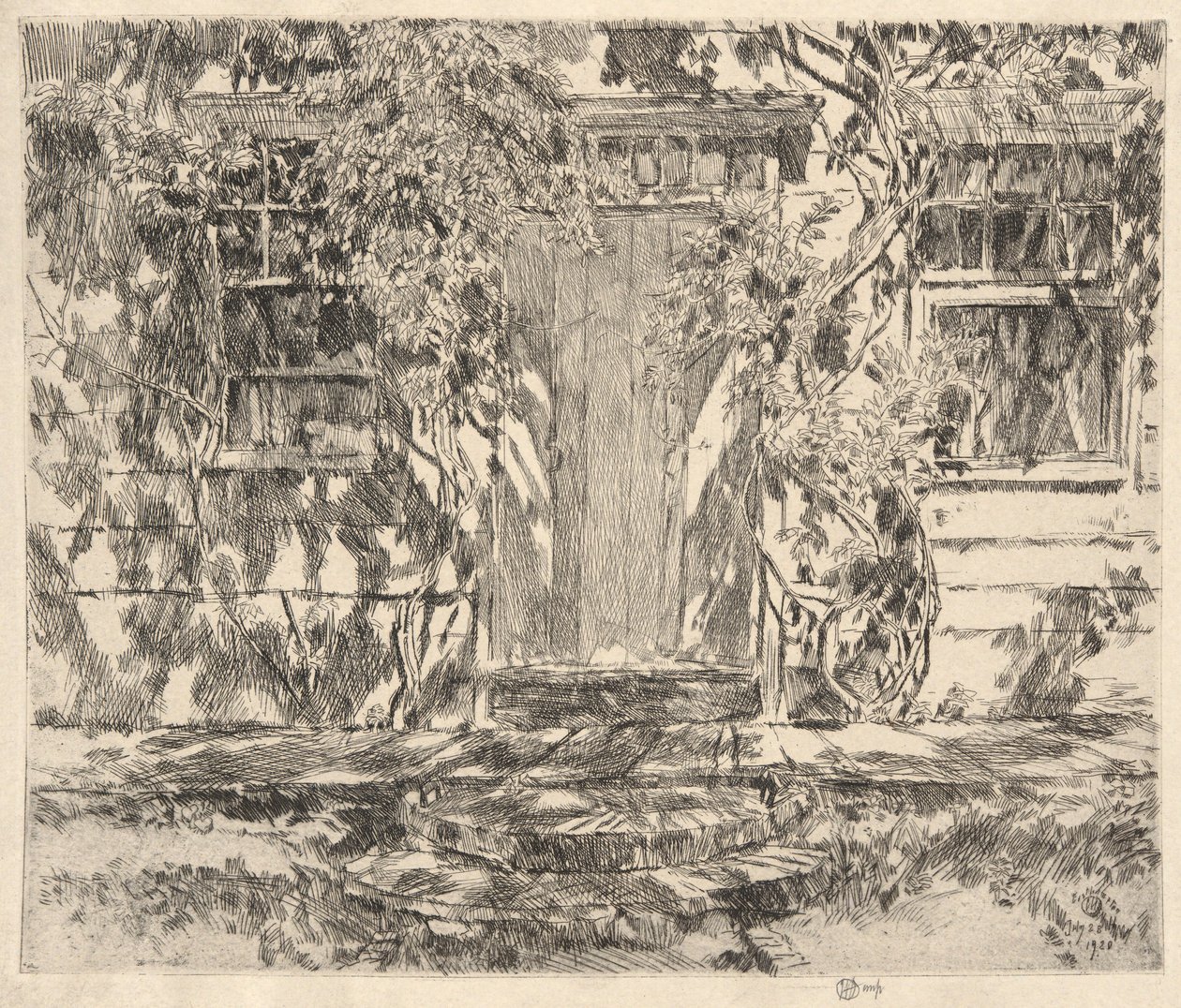 Velha Porta, Easthmapton, 1920 de Childe Hassam