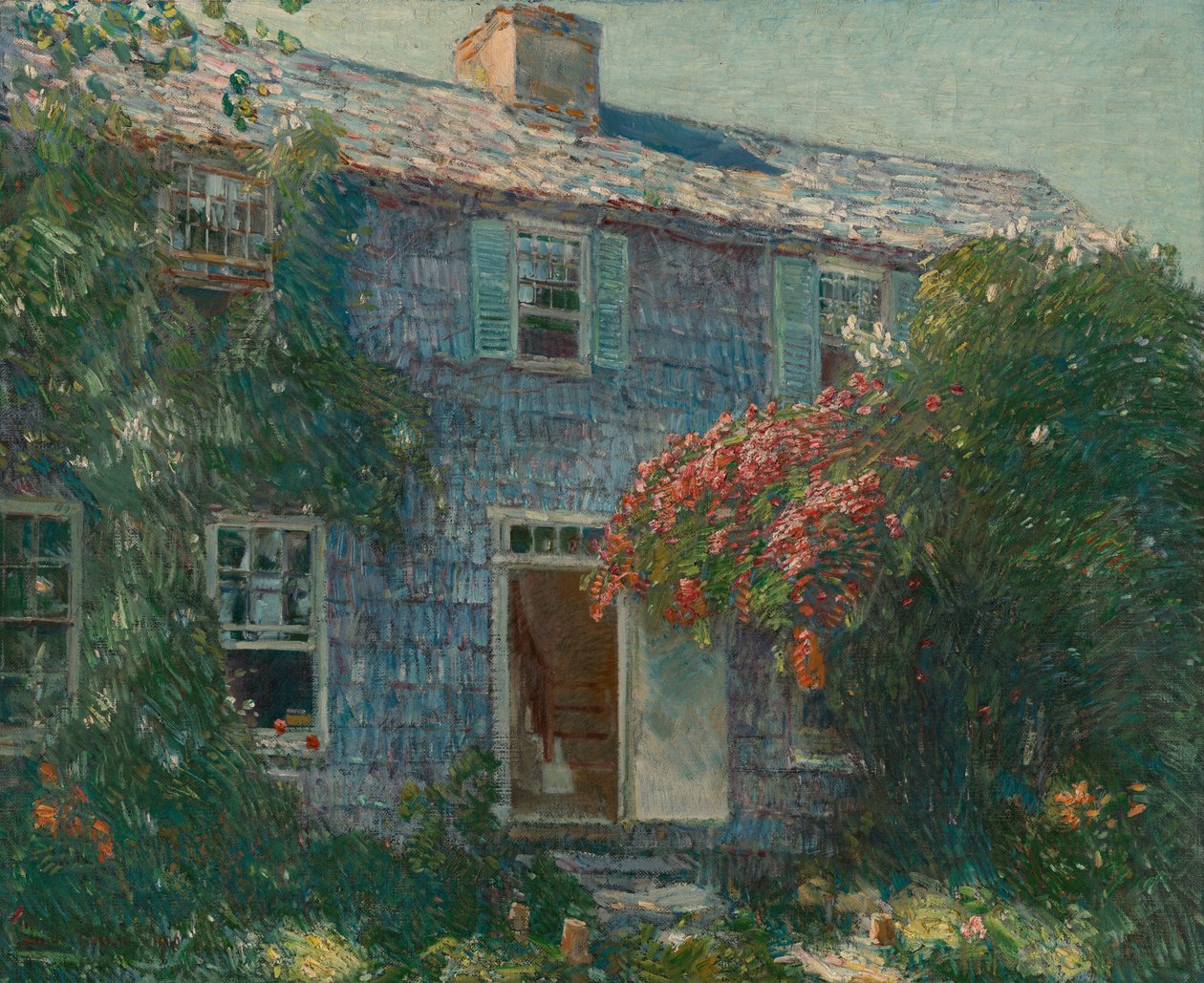 Casa Antiga em East Hampton de Childe Hassam