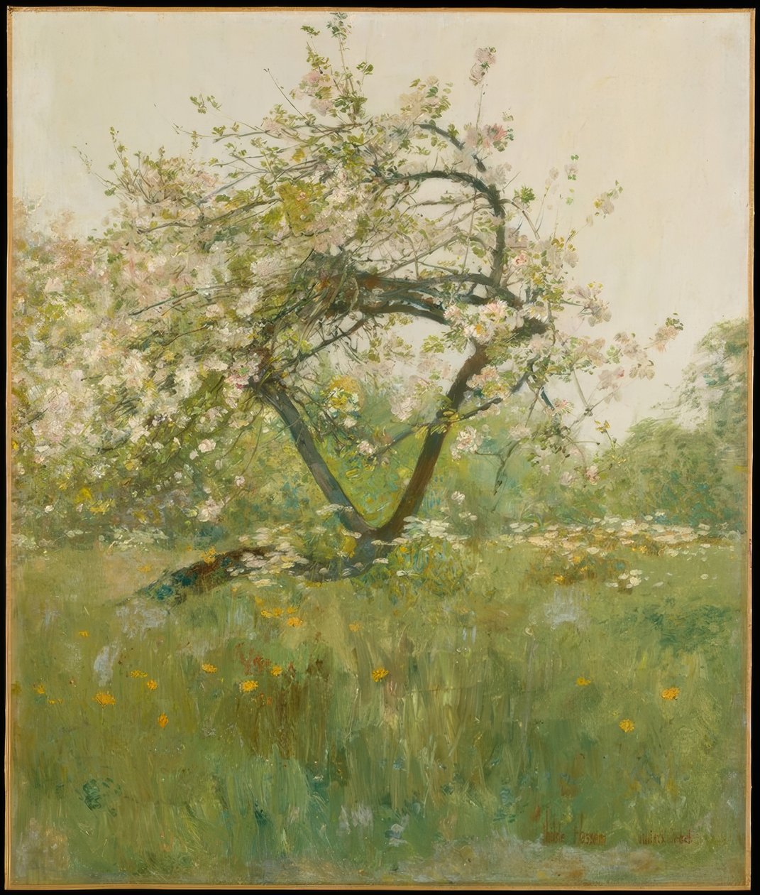 Flores de pêssego - Villiers-le-Bel de Childe Hassam