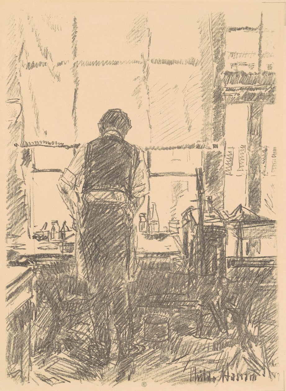 Retrato de Joseph Pennell de Childe Hassam
