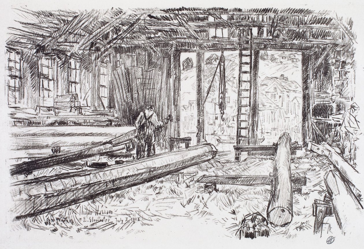 Spar Shop, Gloucester de Childe Hassam
