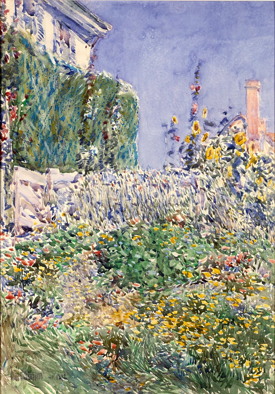 Jardim do Thaxter de Childe Hassam