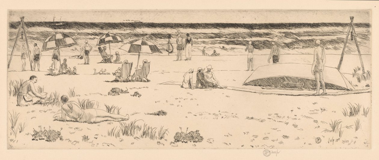 O clube de praia, Easthampton de Childe Hassam