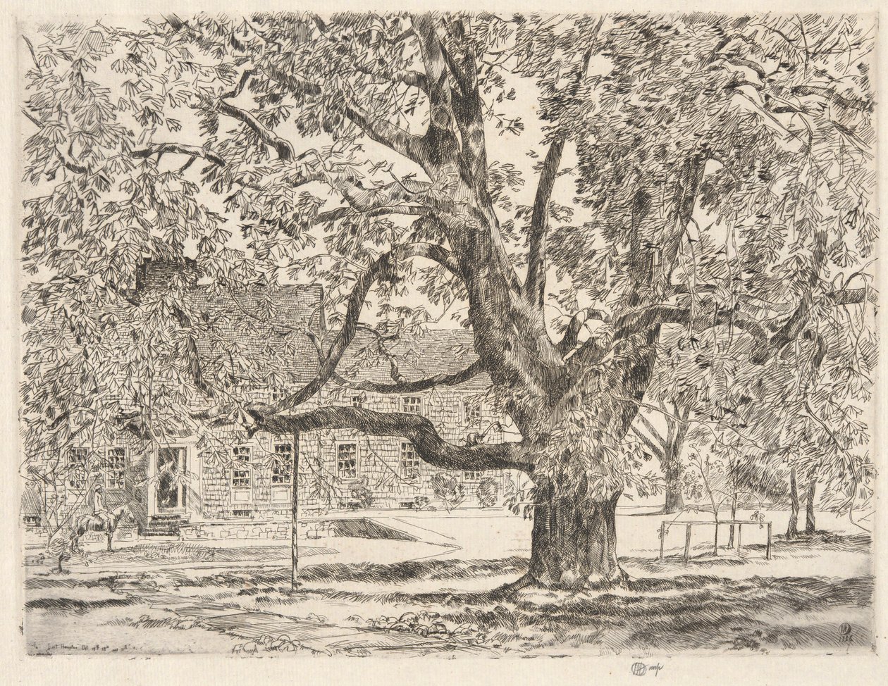 A grande castanheira-da-índia, Easthampton de Childe Hassam