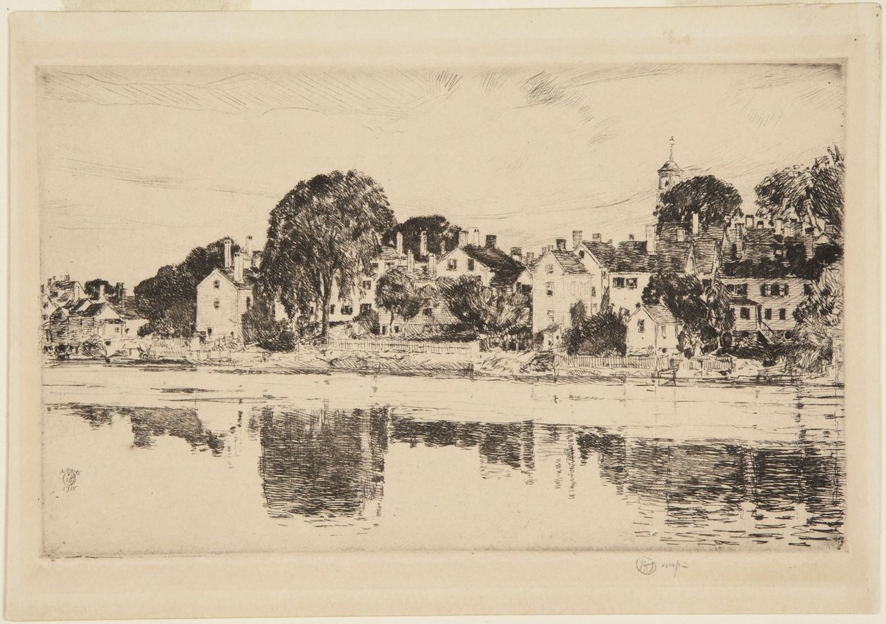 The Chimneys, Portsmouth, 1915 de Childe Hassam