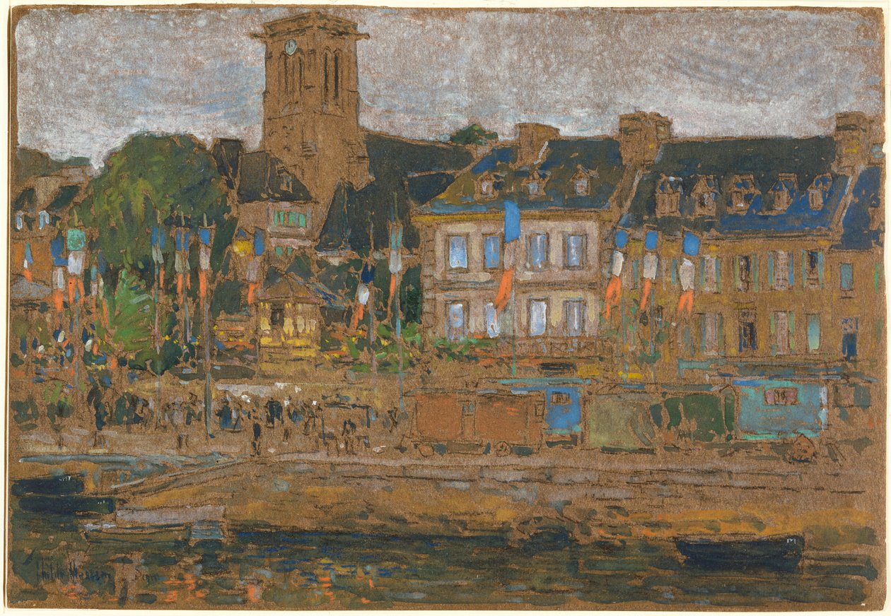 A festa de Lannion de Childe Hassam