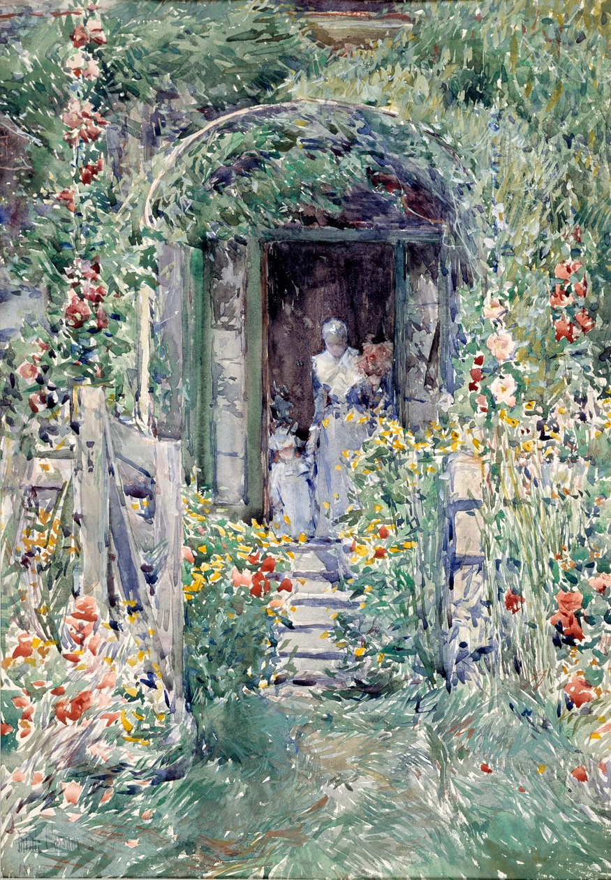 O jardim na sua glória de Childe Hassam