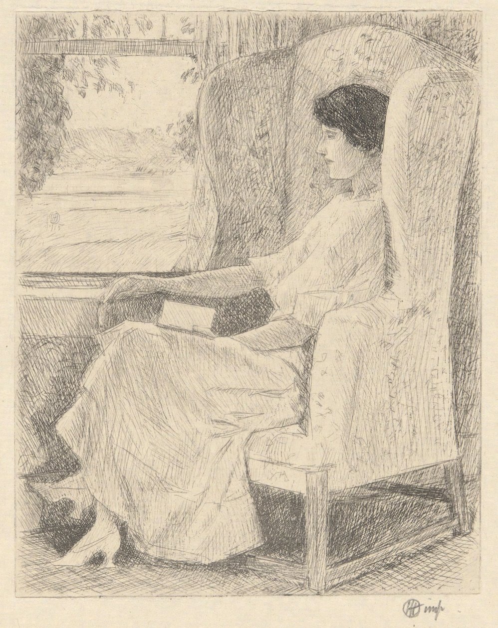 A cadeira georgiana de Childe Hassam