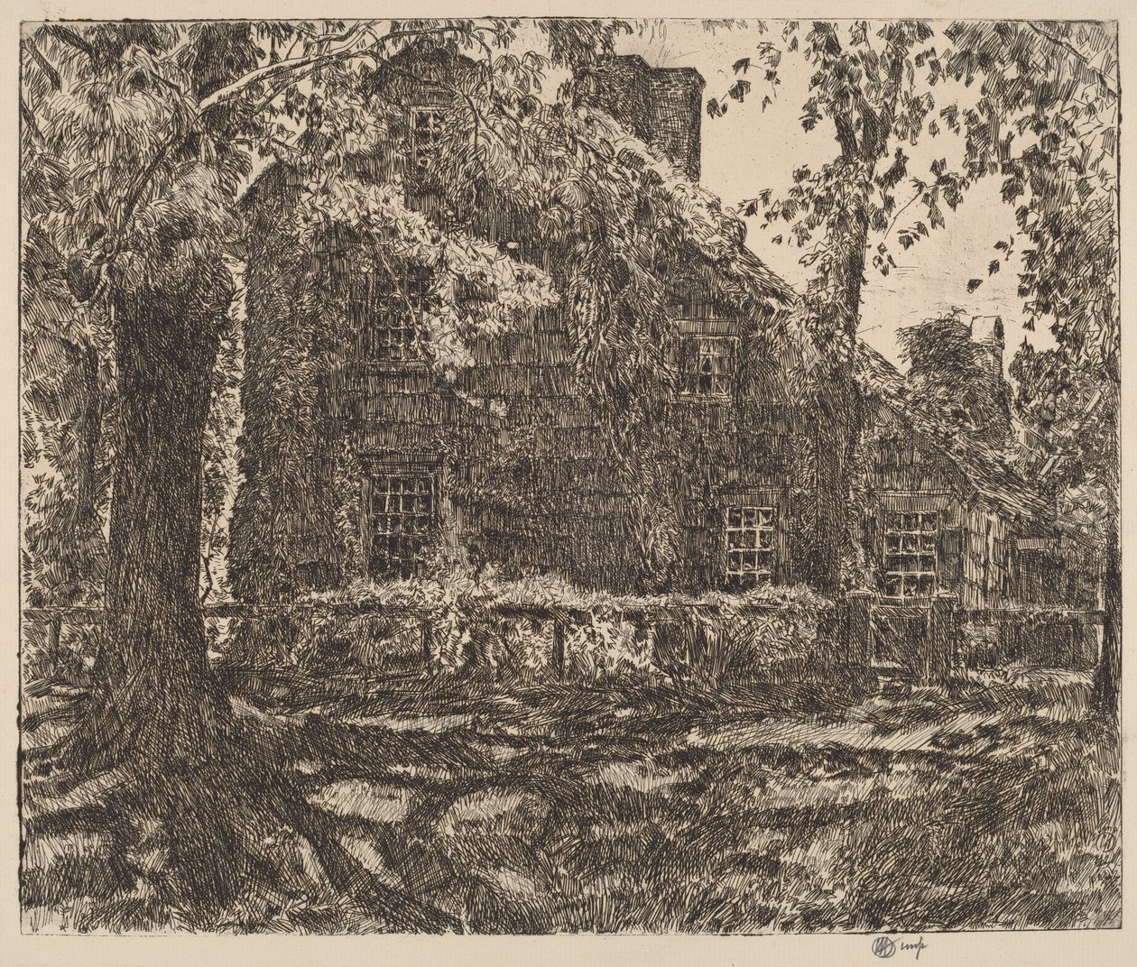 A casa de campo "Lar Doce Lar", Easthampton de Childe Hassam