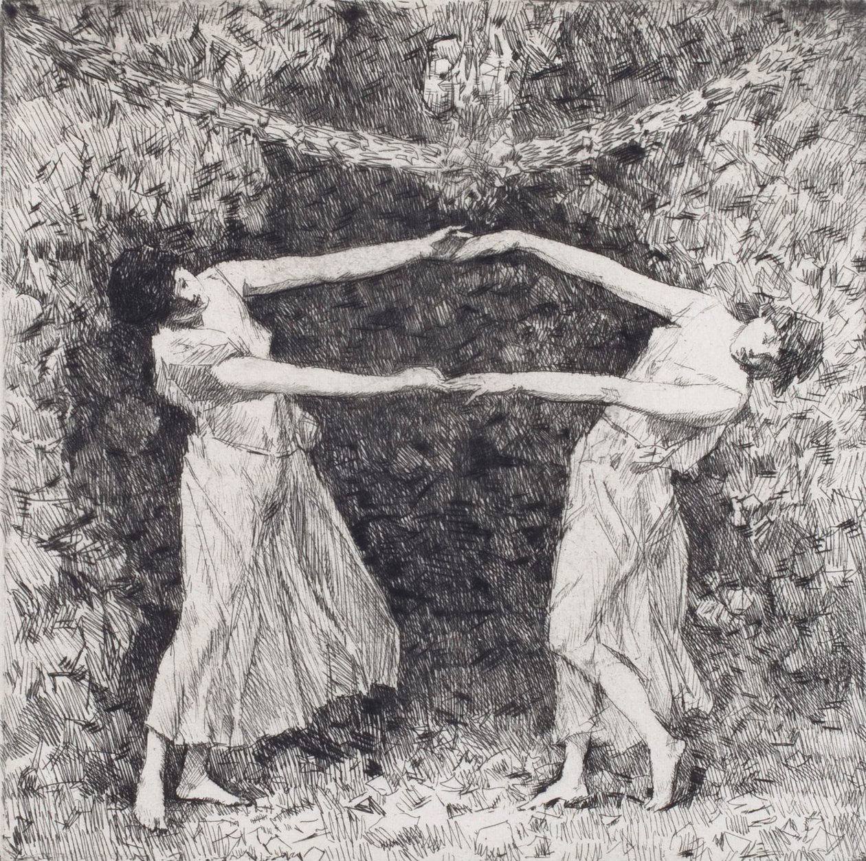 A dança do loureiro de Childe Hassam
