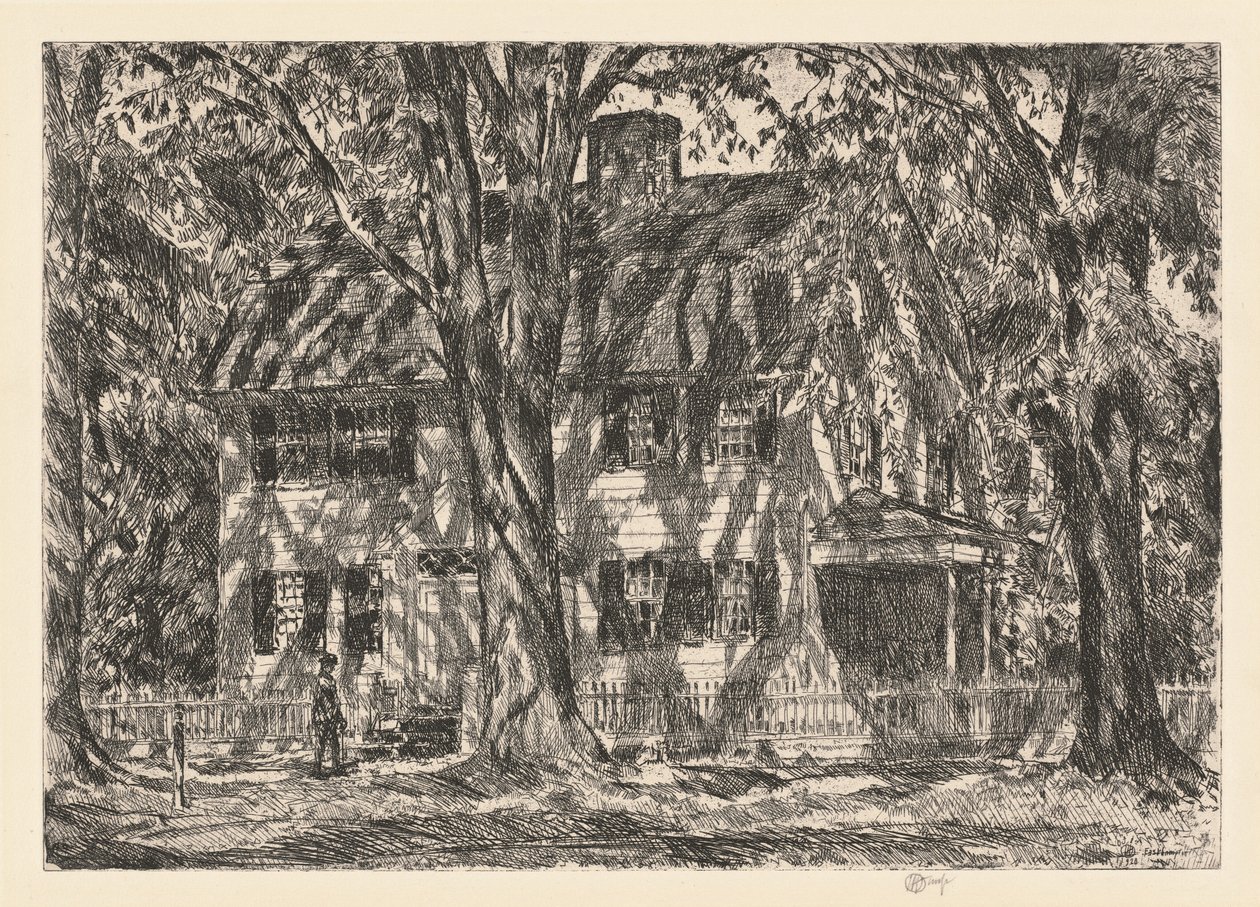 The Lion Gardiner House, Easthampton de Childe Hassam