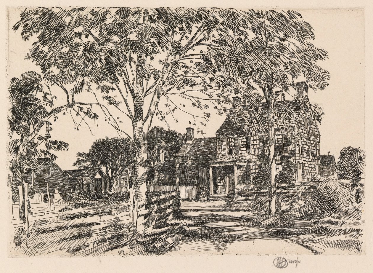 Local de nascimento de Walt Whitman de Childe Hassam