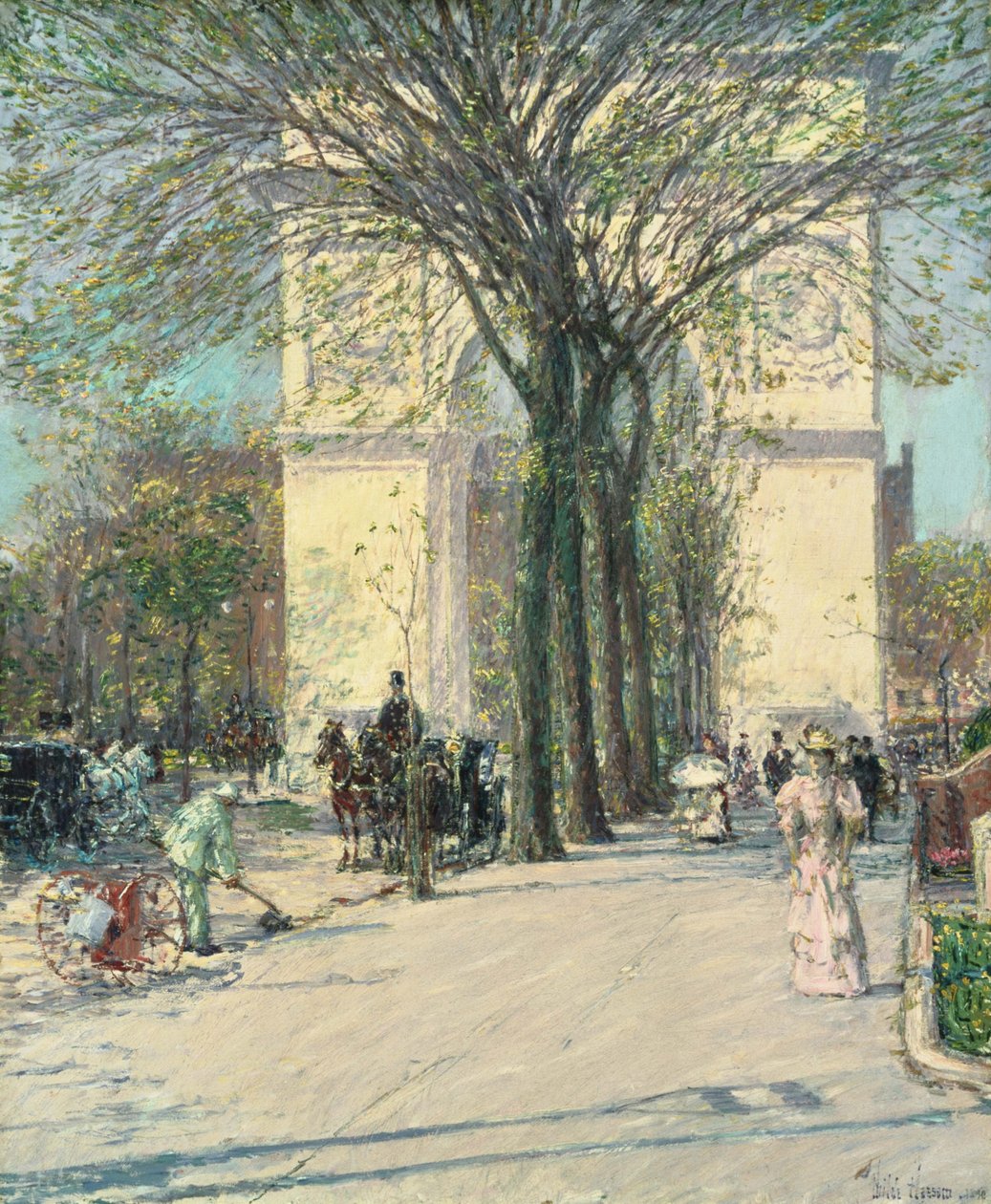 Washington Arch, primavera de Childe Hassam