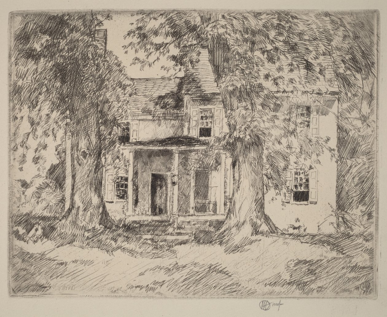 Quartel-general de Washington perto de Valley Forge de Childe Hassam