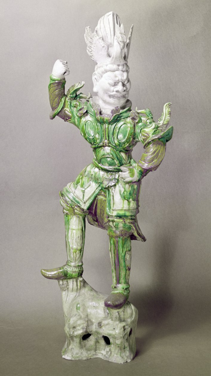 Guardião do túmulo de barro, chinês, dinastia Tang (618-906) de Chinese School