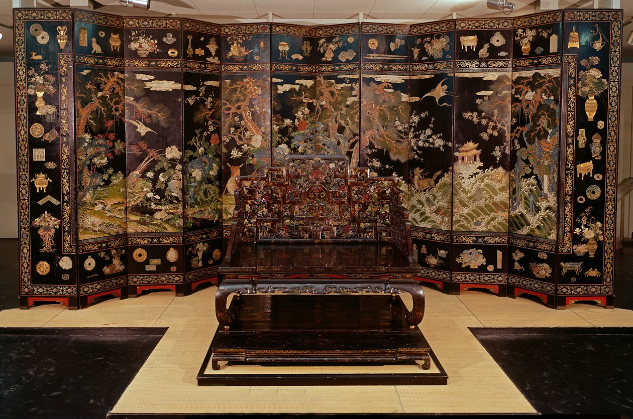 Tela (laca pintada) de Chinese School