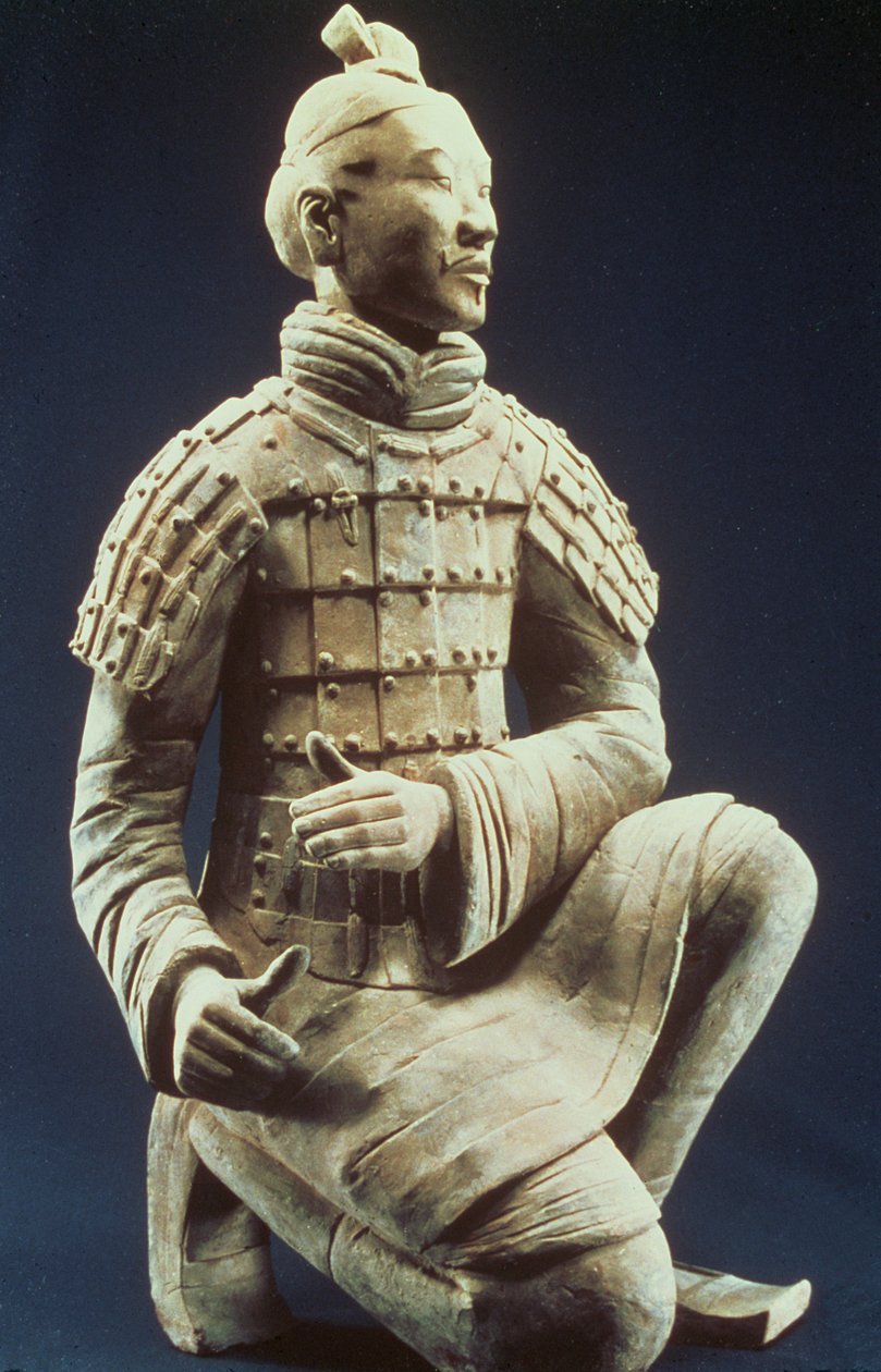 Exército de Terracota, Dinastia Qin, 210 aC (terracota) de Chinese School