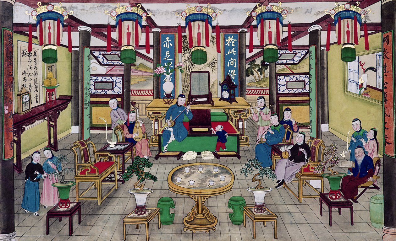 Um quarto na casa do Sr. Kong, um comerciante de Pequim de Chinese School