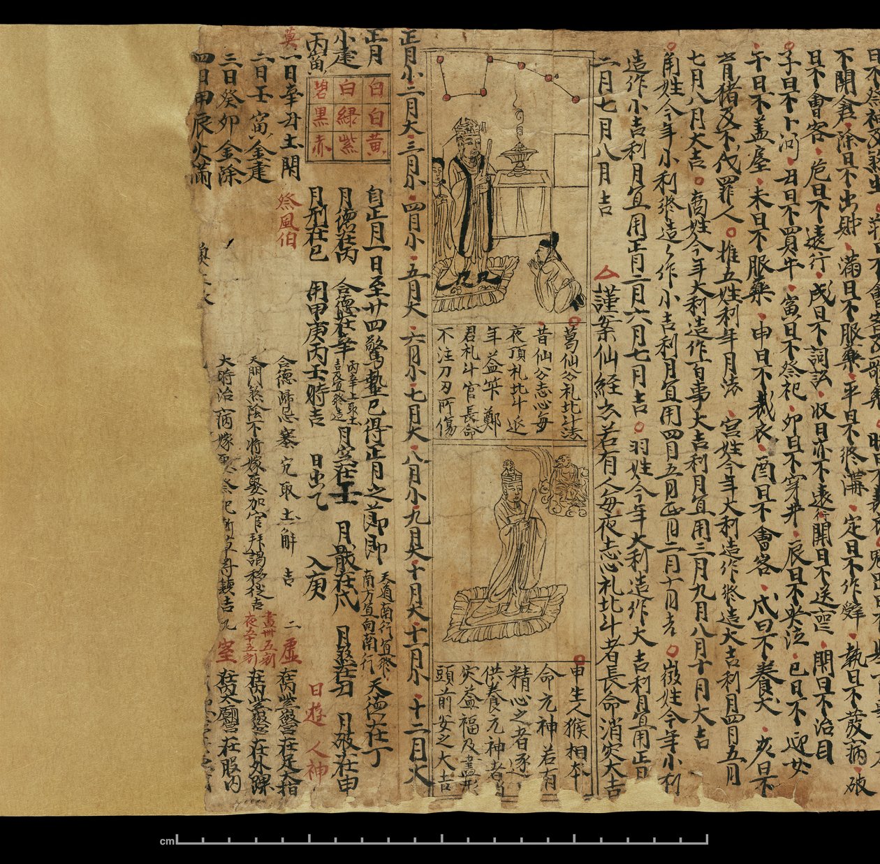 Almanaque, Dunhuang Mogao (tinta sobre papel) de Chinese School