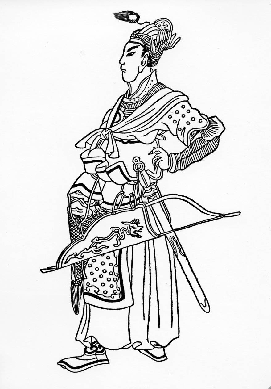 Batou, ilustração de "As viagens de Marco Polo" por Marco Polo e Rustichello da Pisa, traduzido por Henry Yule, publicado pela primeira vez em 1871 de Chinese School