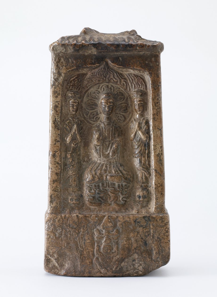 Tabuinha budista na forma de um santuário em miniatura, Período de divisão, c. de Chinese School
