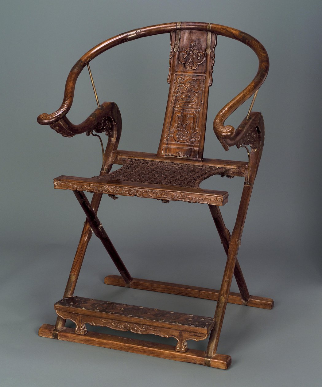 Cadeira (dobrável), dinastia Ming, 1600-50 (jacarandá) de Chinese School