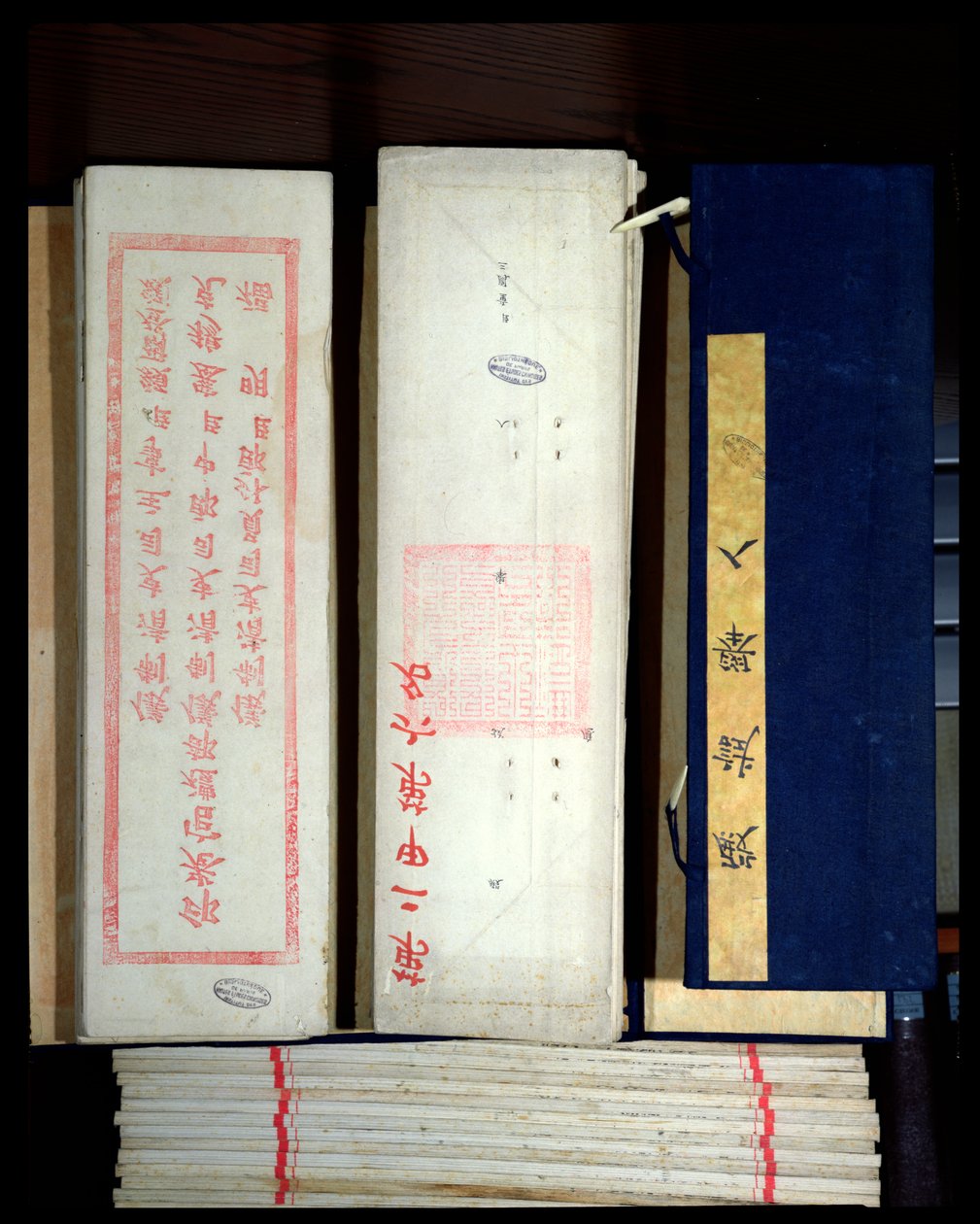 Folhas de exame chinês (tinta no papel) de Chinese School
