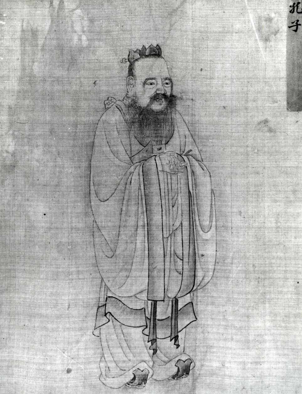 Confúcio (tinta no papel) de Chinese School