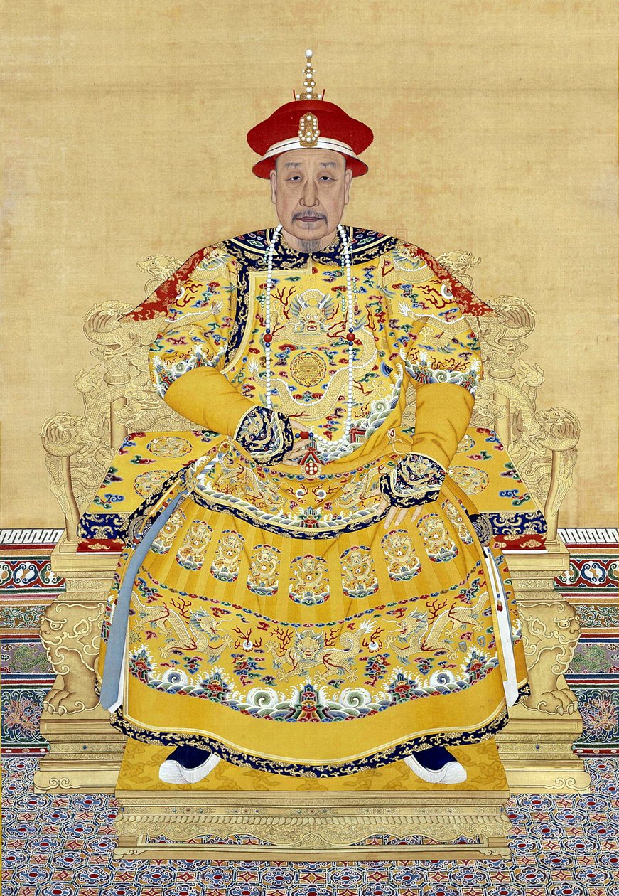 Imperador Qianlong na velhice (1711-1799) de Chinese School