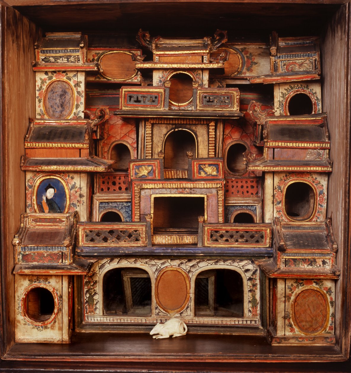 Casa para ratos brancos de estimação (madeira) de Chinese School