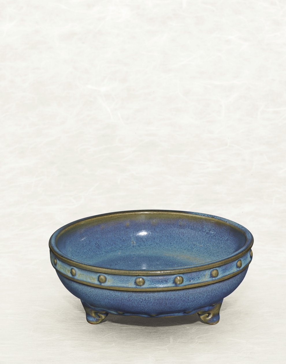 Jun "número nove" tripé Narcissus bowl, dinastia Yuan - Ming de Chinese School