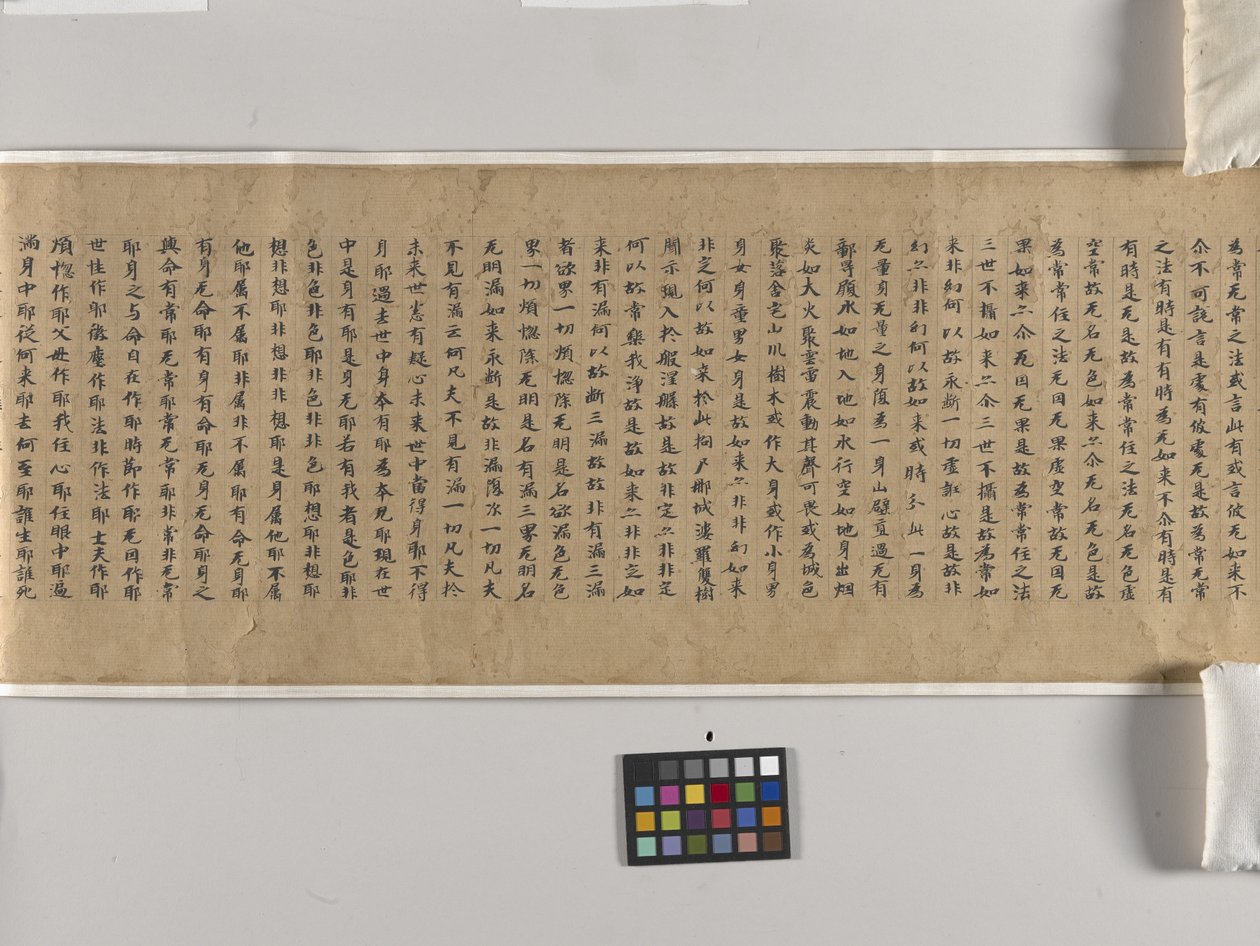 Mahaparinirvana Sutra (Daboniepan Jing) Ch. 22 (tinta sobre papel) de Chinese School