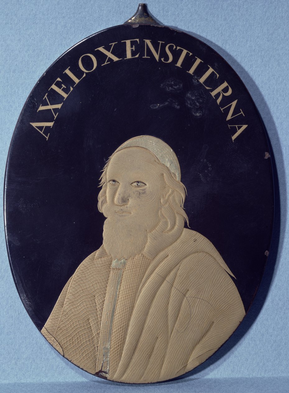 Miniatura de Axel Oxenstierna (1583-1654) (metal lacado) de Chinese School