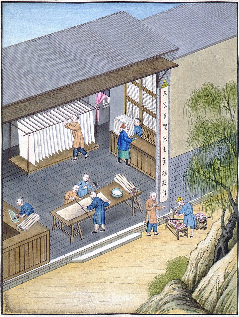 Produção de papel, China de Chinese School
