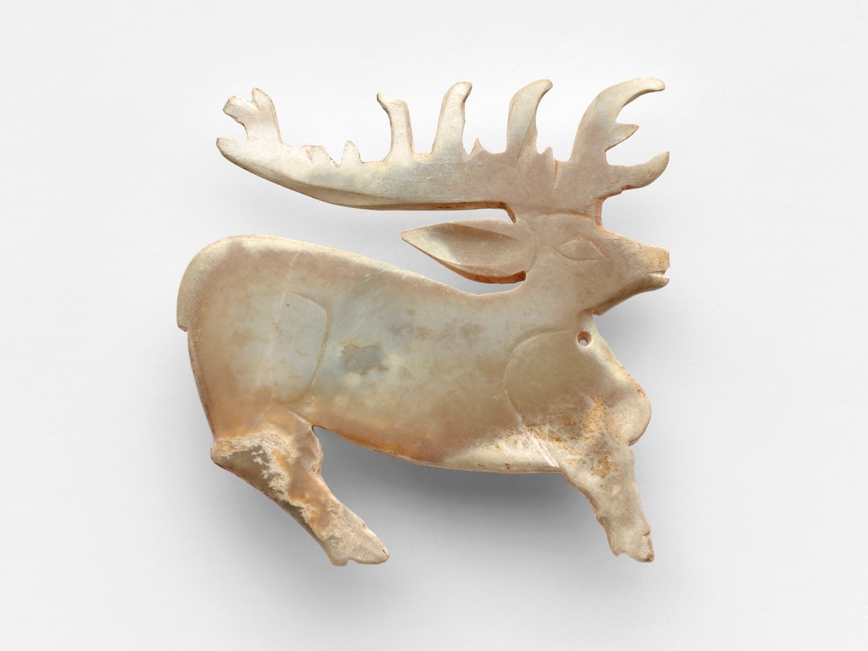 Pingente em forma de veado, c.1050-c.950 aC de Chinese School