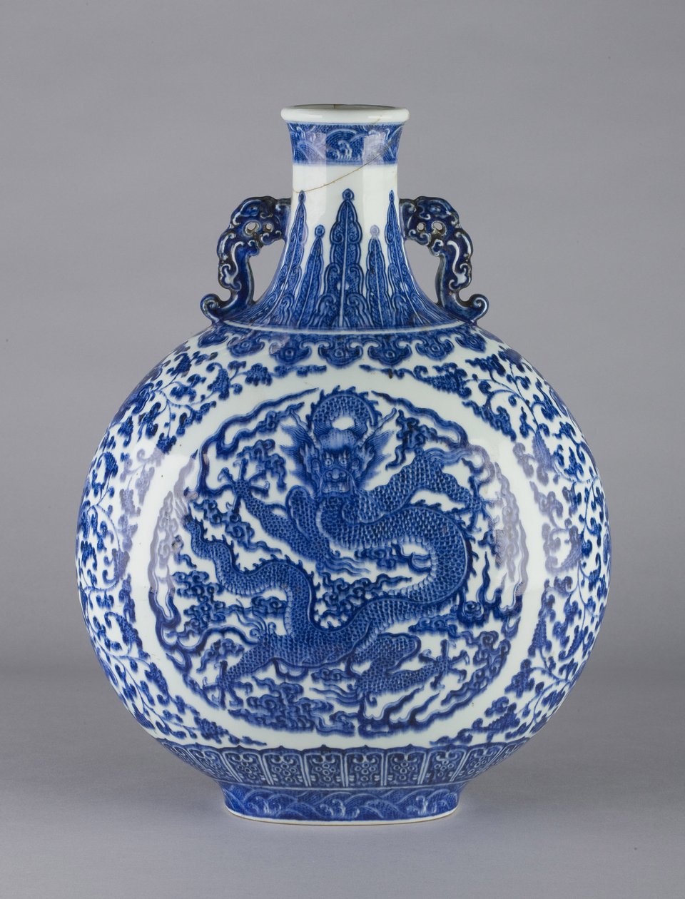 Frasco de Peregrino, 1736-96 (jingdezhen ware) de Chinese School